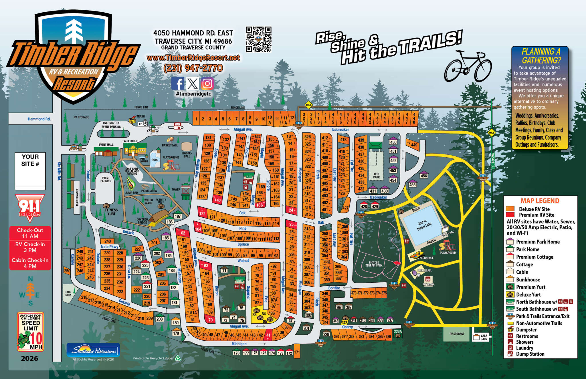 2026 Timber Ridge Park Map